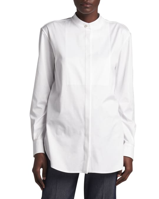 Armani mandarin collar shirt top