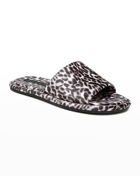 Veronica Beard Gillian Leopard-Print Slide Slippers | Neiman Marcus