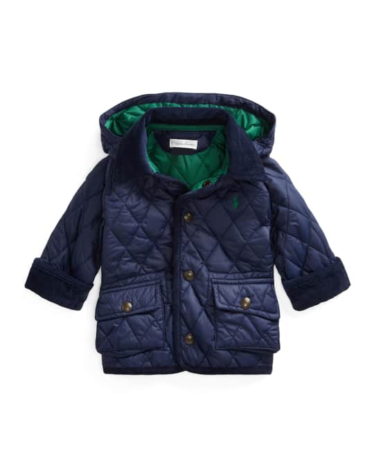 Boy s Penny Kempton Quilted Puffer Car Jacket Size 9 24M