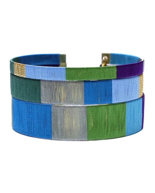 BuDhaGirl Intrigue Cuff Bracelets, Set of 3 Neiman Marcus