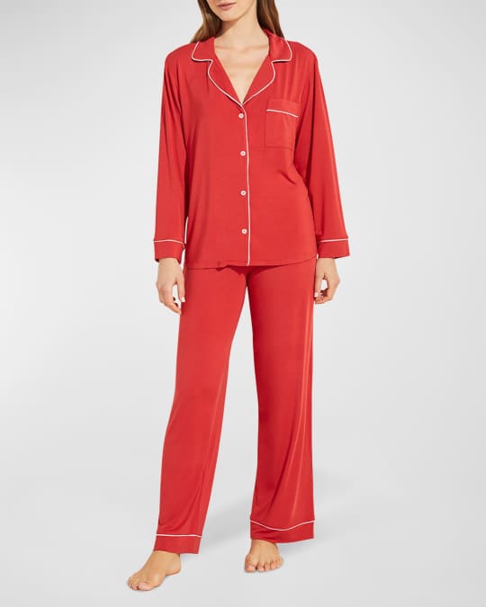 Eberjey Gisele Printed Long Pajama Set Neiman Marcus