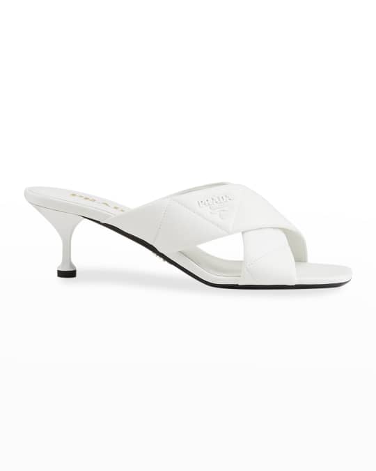 Prada kitten heel sandals sales