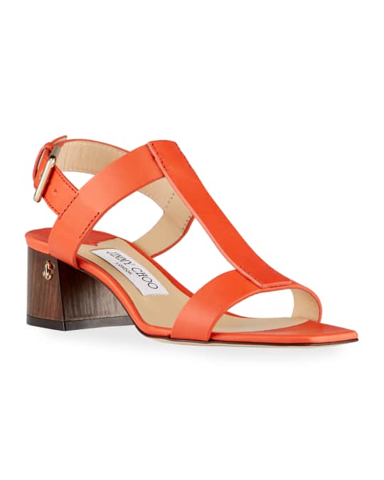 Jimmy Choo Leather Slingback Sandals Neiman Marcus
