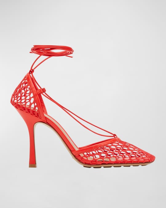 Bottega Veneta Mesh Stretch Sandals | Neiman Marcus