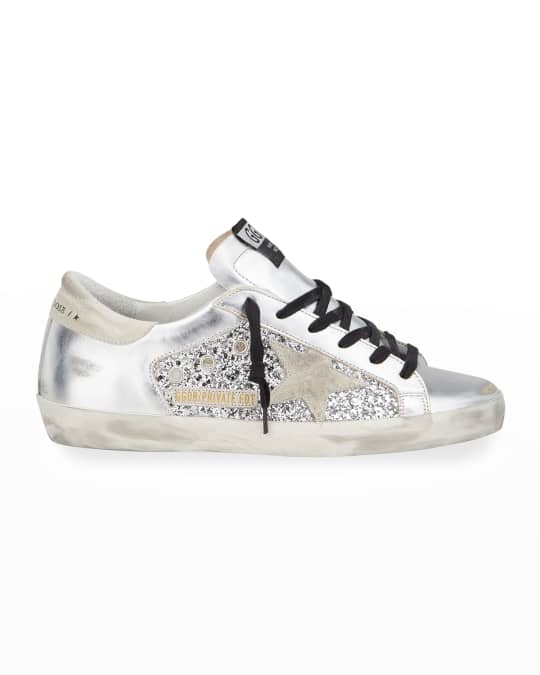 Golden Goose Metallic Glitter Low-Top Sneakers | Neiman Marcus