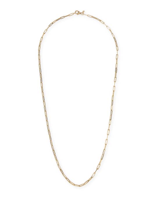 La Seta 14k Extra-Small Link Necklace, 24"L