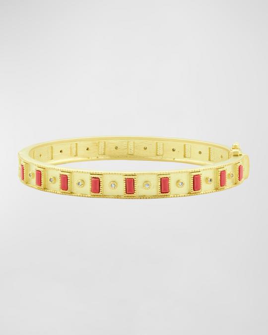 Freida Rothman Baguette and Round Stone Bangle | Neiman Marcus