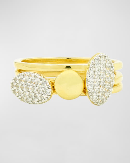 Freida Rothman Radiance Stack Rings Set of 3 Neiman Marcus