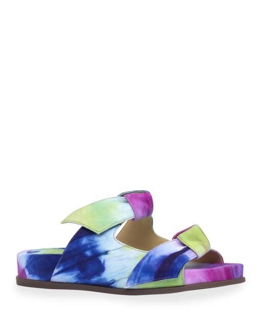 Clarita Tie Dye Dual Knot Slide Sandals