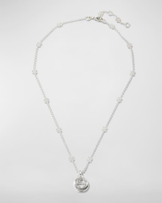Gucci Interlocking G Necklace, Silver | Neiman Marcus