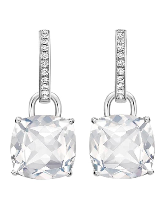Kiki McDonough Kiki Classic 18k White Gold Topaz Diamond Drop