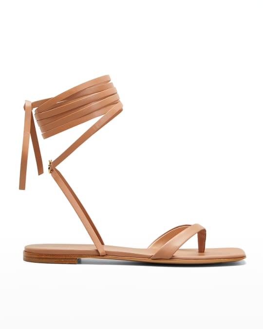 Ribbon gladiator sandals deals