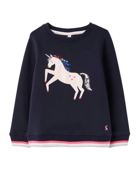 Joules Girl's Mackenzie Embellished Unicorn & Star Sweater, Size 2-10 ...