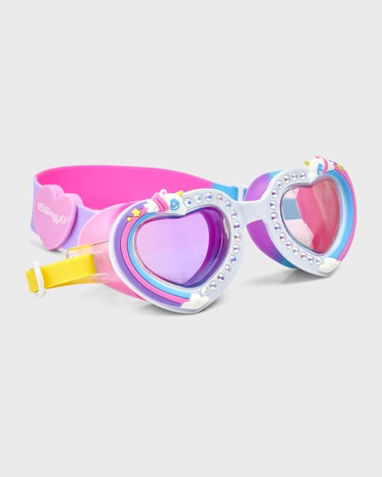 Bling2o Kid s Unicorn Rhinestone Swim Goggles Neiman Marcus