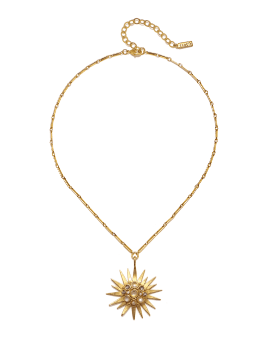 Sequin Starburst Pendant Necklace Neiman Marcus