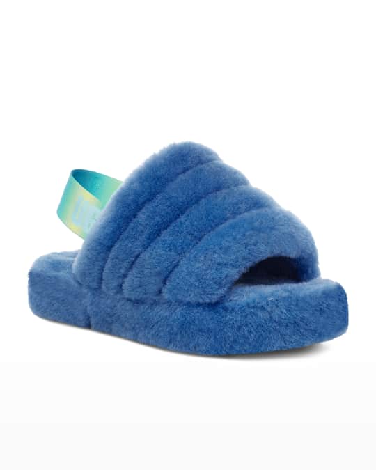 UGG Girl s Fluff Yeah Quilted Shearling Slingback Slippers Kids