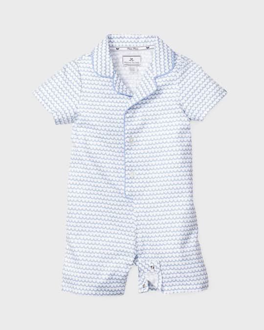 Kid's La Mer Short-Sleeve Classic Playsuit, Size 0-24M