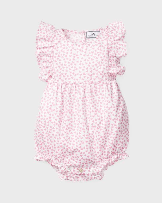 Kid's Sweethearts Ruffle Bubble Romper, Size 0-24M