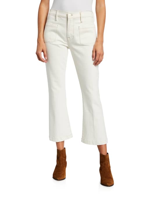 Frame le hotsell bardot crop flare