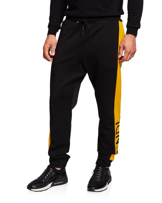 Fendi Men s Colorblock Logo Sweatpants Neiman Marcus