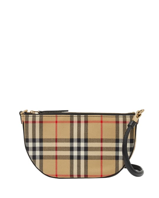 Burberry Olympia Vintage Check Pouch Shoulder Bag | Neiman Marcus