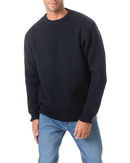 Rodd & Gunn Men's Pioneer Highway Ribbed Wool Sweater | Neiman Marcus