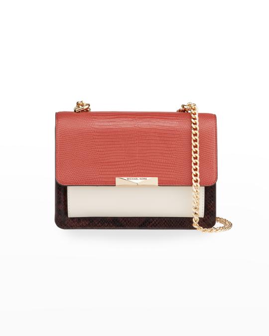 MICHAEL Michael Kors Jade Colorblock Leather Chain Crossbody Bag ...