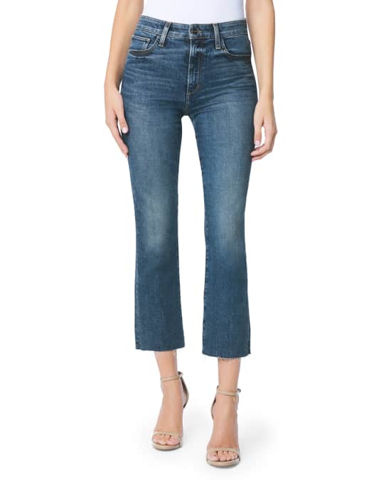Joe's Jeans The Callie Cropped BootCut Jeans w/ Raw Hem Neiman Marcus