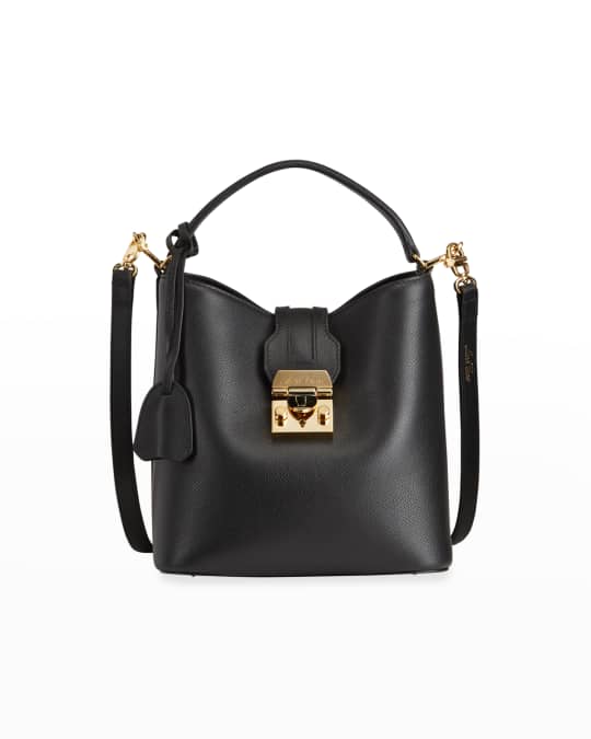 Mark Cross Murphy Small Soft Leather Bucket Bag | Neiman Marcus