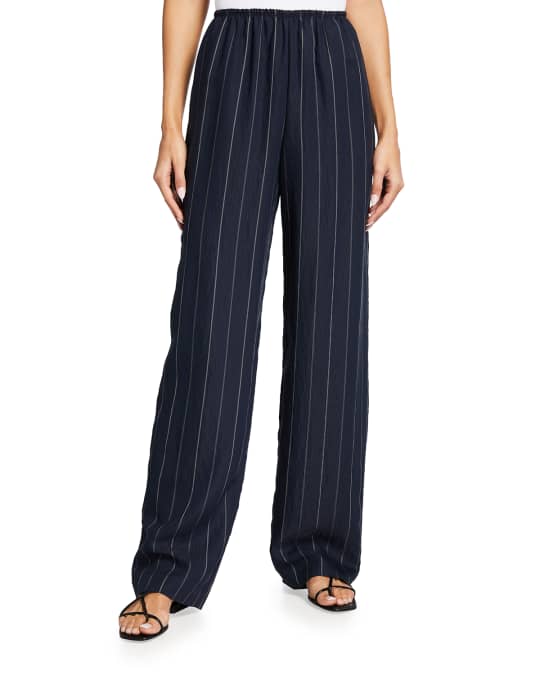 Vince Stripe Pinstripe Pull-On Pants | Neiman Marcus