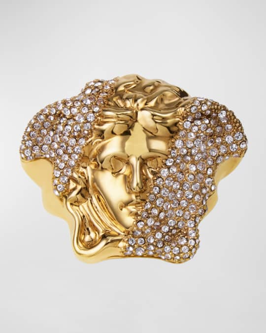 Versace two discount tone ring