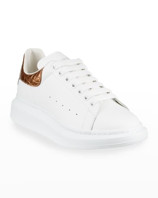 Alexander McQUEEN Men's Oversized Metallic Leather Low Top Sneakers