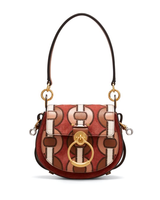 Chloe Tess Small Ring Patchwork Shoulder Bag Neiman Marcus