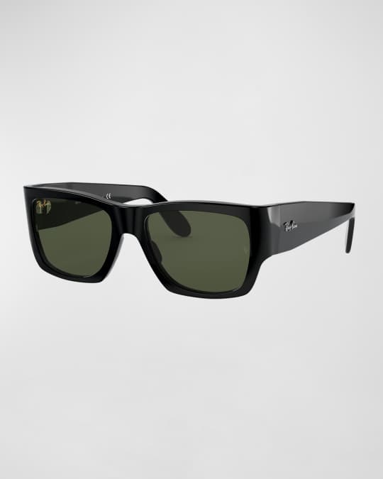 Ray-Ban Men's Thick Square Acetate Sunglasses, 54MM Neiman Marcus