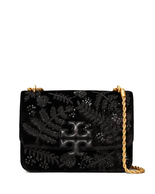 Tory Burch Eleanor Velvet Embellished Convertible Chain Shoulder Bag |  Neiman Marcus