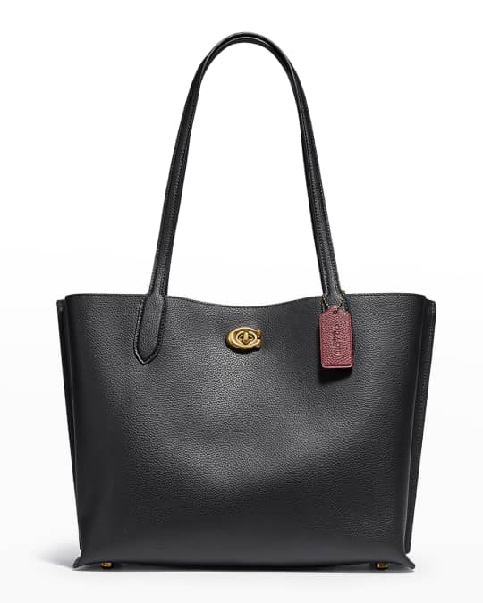 Coach Willow Pebbled Leather East-West Tote Bag | Neiman Marcus