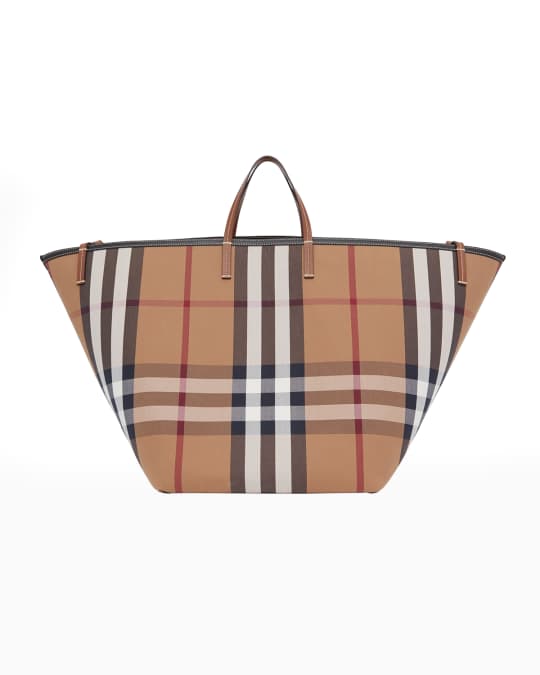Burberry Vintage Check Beach XL Tote Bag Neiman Marcus
