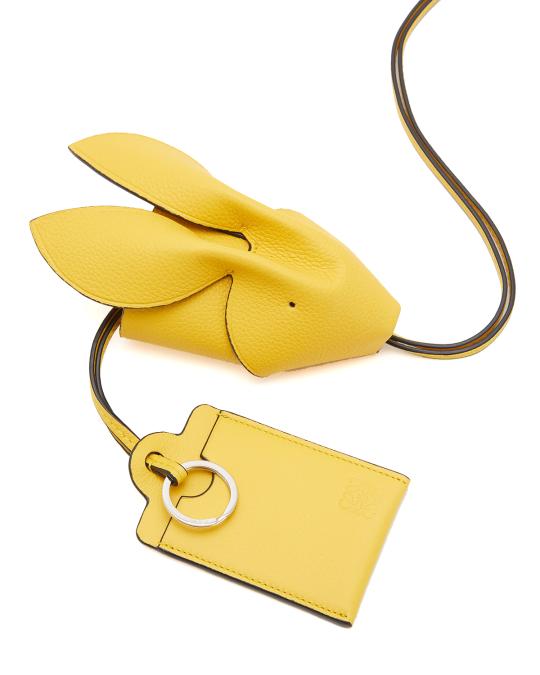 LOEWE・ロエベ・キーケース・イエロー・コンパクト LOEWE イエロー レザー キーケース LOEWE ロエベ アナグラム キーケース
