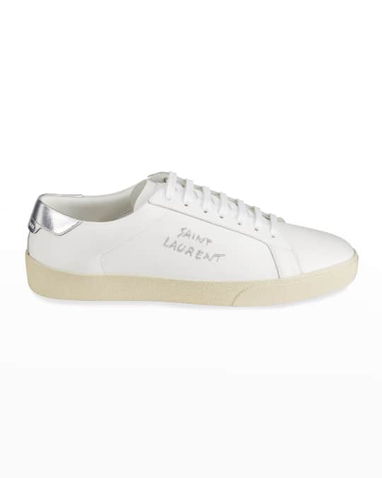 Saint Laurent Men's Court Classic SL/06 Leather Low-Top