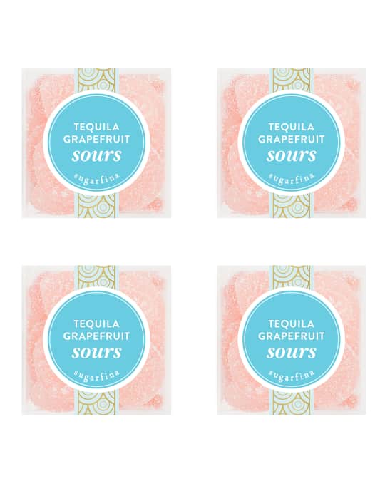 Tequila Grapefruit Sours, Small Cube 4-piece Candy Set