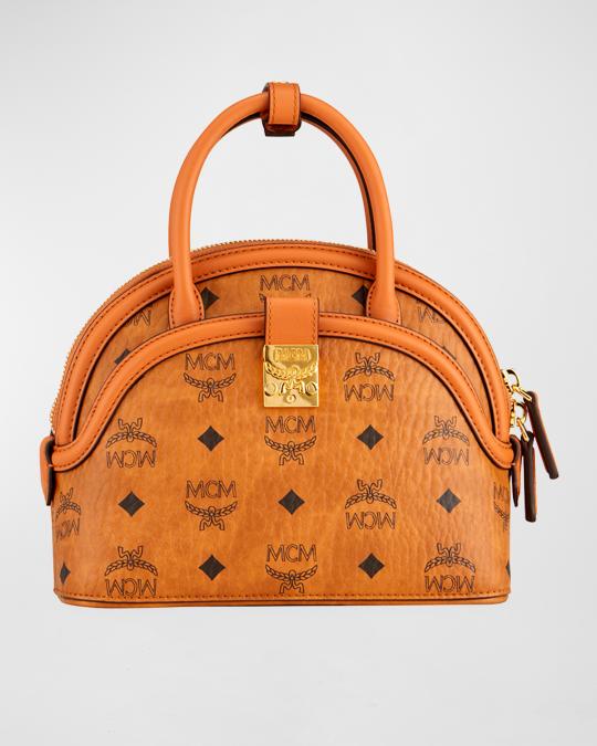 MCM Anna Visetos Small Tote Bag with Crossbody Strap  display picture 3