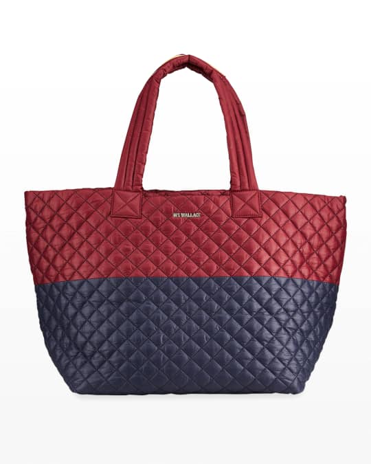 MZ WALLACE Metro Deluxe Large Bicolor Quilted Tote Bag Neiman Marcus