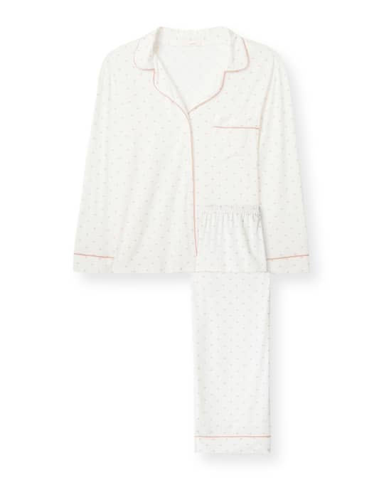 Eberjey Gisele Heart Printed Long Pajama Set | Neiman Marcus