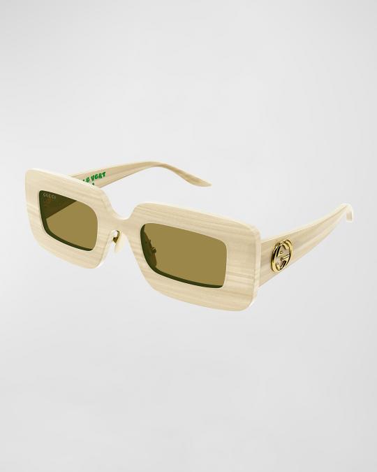 Gucci Hollywood forever rectangular sunglasses Gucci Hollywood Forever GG0974S 001 Sunglasses - US main image 4