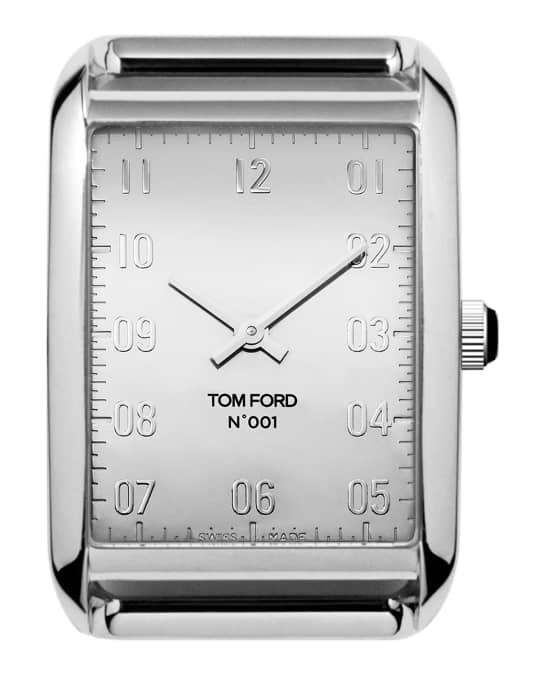 TOM FORD TIMEPIECES N.001 44 x 30mm Stainless Steel Watch Case | Neiman ...