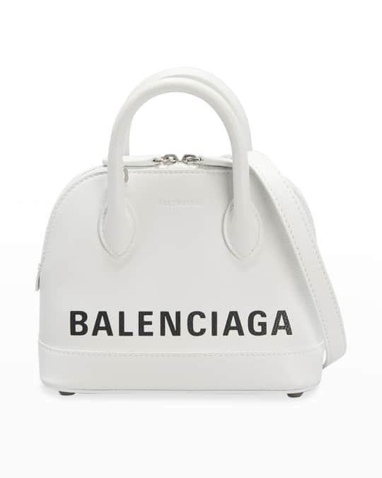 Balenciaga Ville XXS Logo Leather Top-Handle Bag | Neiman Marcus