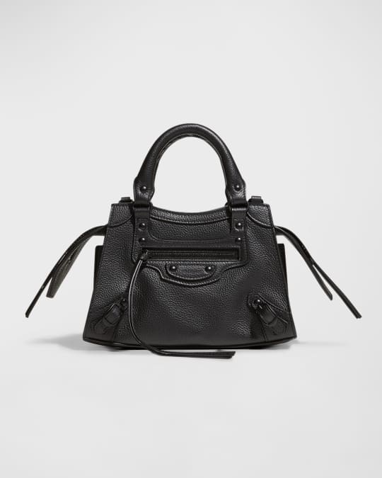 Balenciaga Neo Classic City Mini Pebbled Leather Satchel Bag | Neiman ...