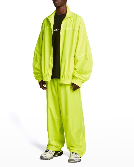 Balenciaga track jacket neon discount