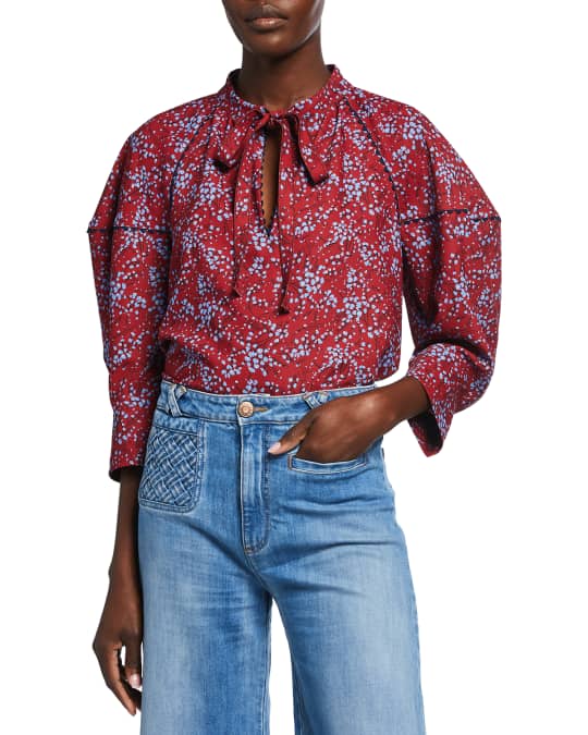 See by chloe tie neck blouse Outlet