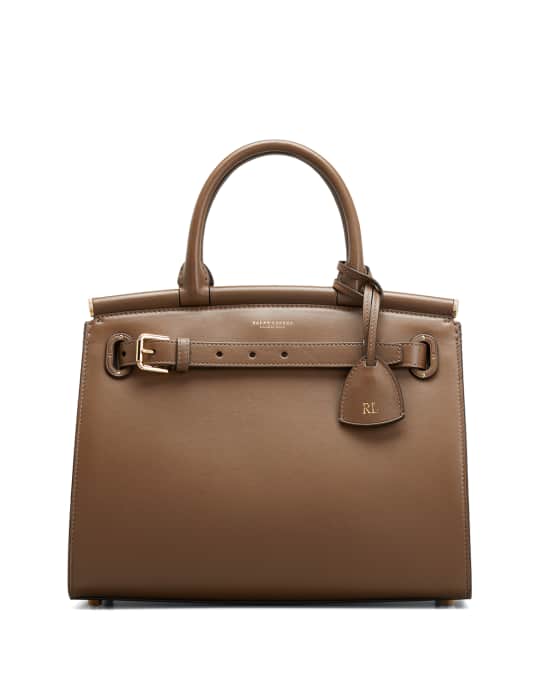 Ralph Lauren Collection RL 50 Leather Top Handle Medium Satchel